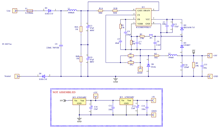 Schematic - Infineon Technologies EVAL_5BR3995BZ-1_BUCK1 Evaluation Board